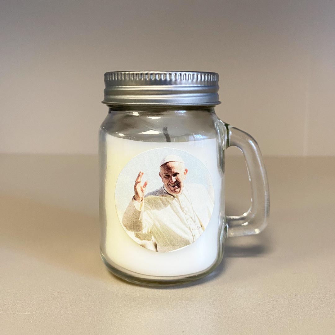 Papst Franziskus Kerze